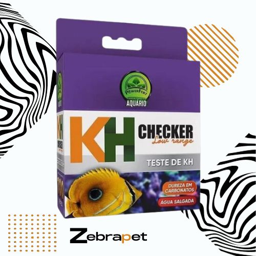 Powerfert KH Checker low range - Teste de Dureza de Carbonatos para aquários marinhoes e de agua doce(100 Testes)