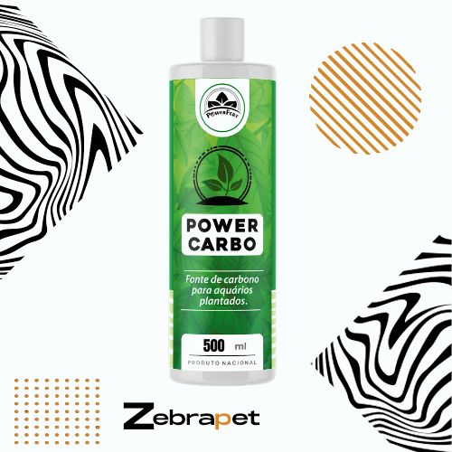 Powerfert Powercarbo Fertilizante Para Aquário Plantado Carbono Liquido Co2 Liquido Algicida Para Algas Peteca - 250ml