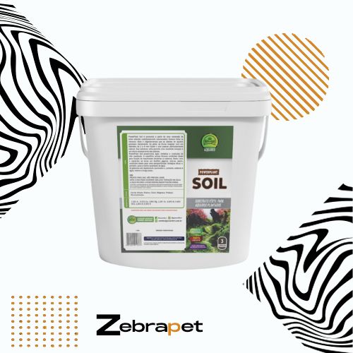 Powerfert PowerPlant Soil - Substrato fértil para aquários plantados - 3L